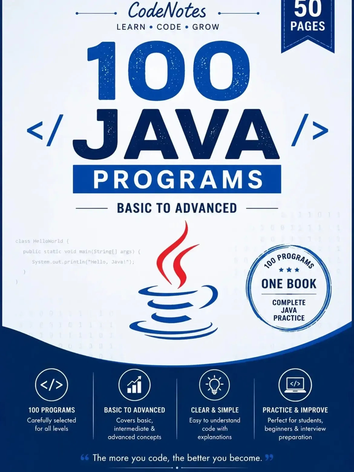 JAVA 100 PROGRAMS
